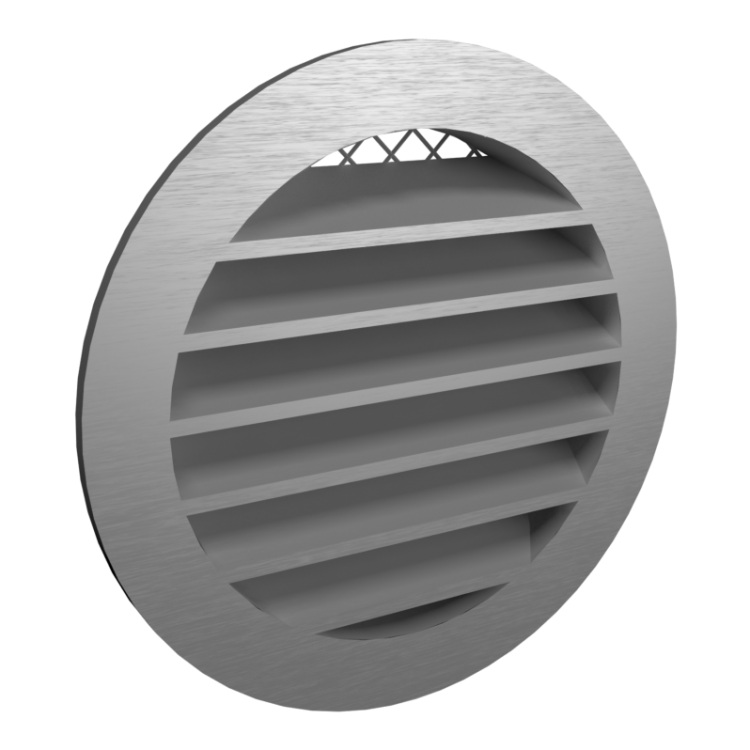  вентиляционная круглая D125 алюминиевая с фланцем D100 10РКМ